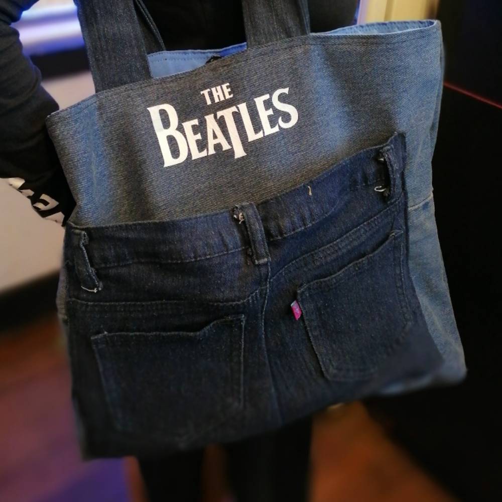 Bolso Mezclilla Beatles Handmade